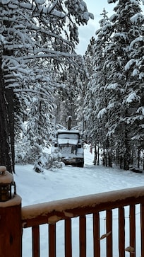 We were working with our log truck in the area so this was a great place to stay.