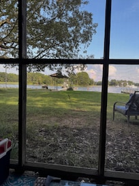 View from screened in porch