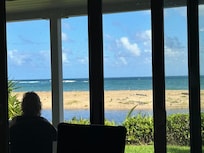 View from inside house