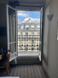 Window onto balcony