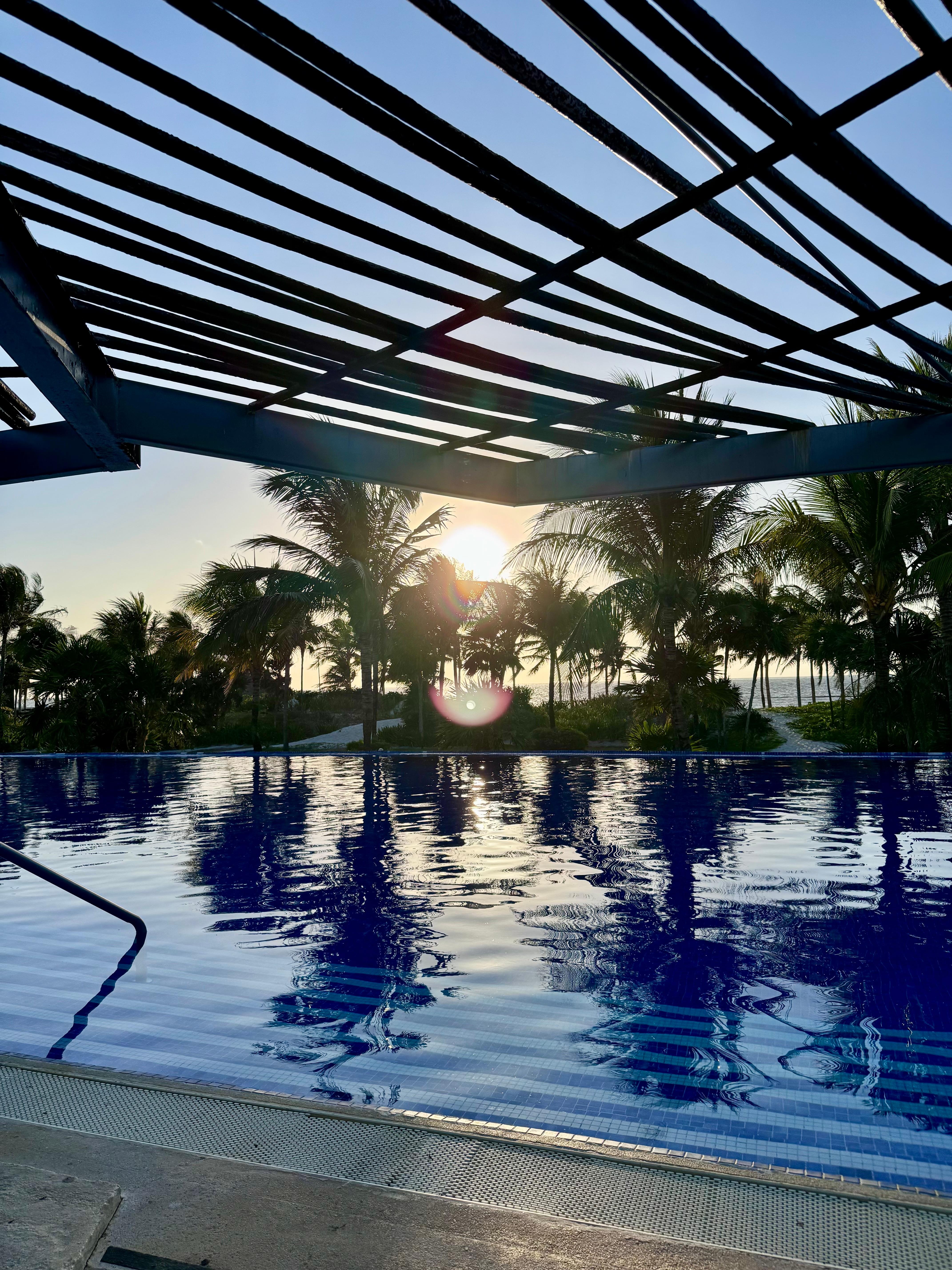 One of the many pools