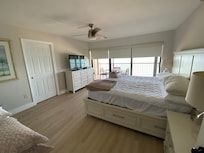 Large master bedroom with comfy King