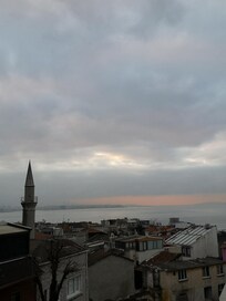 Der Meerblick vom 3-Betz-Zimmer aus.