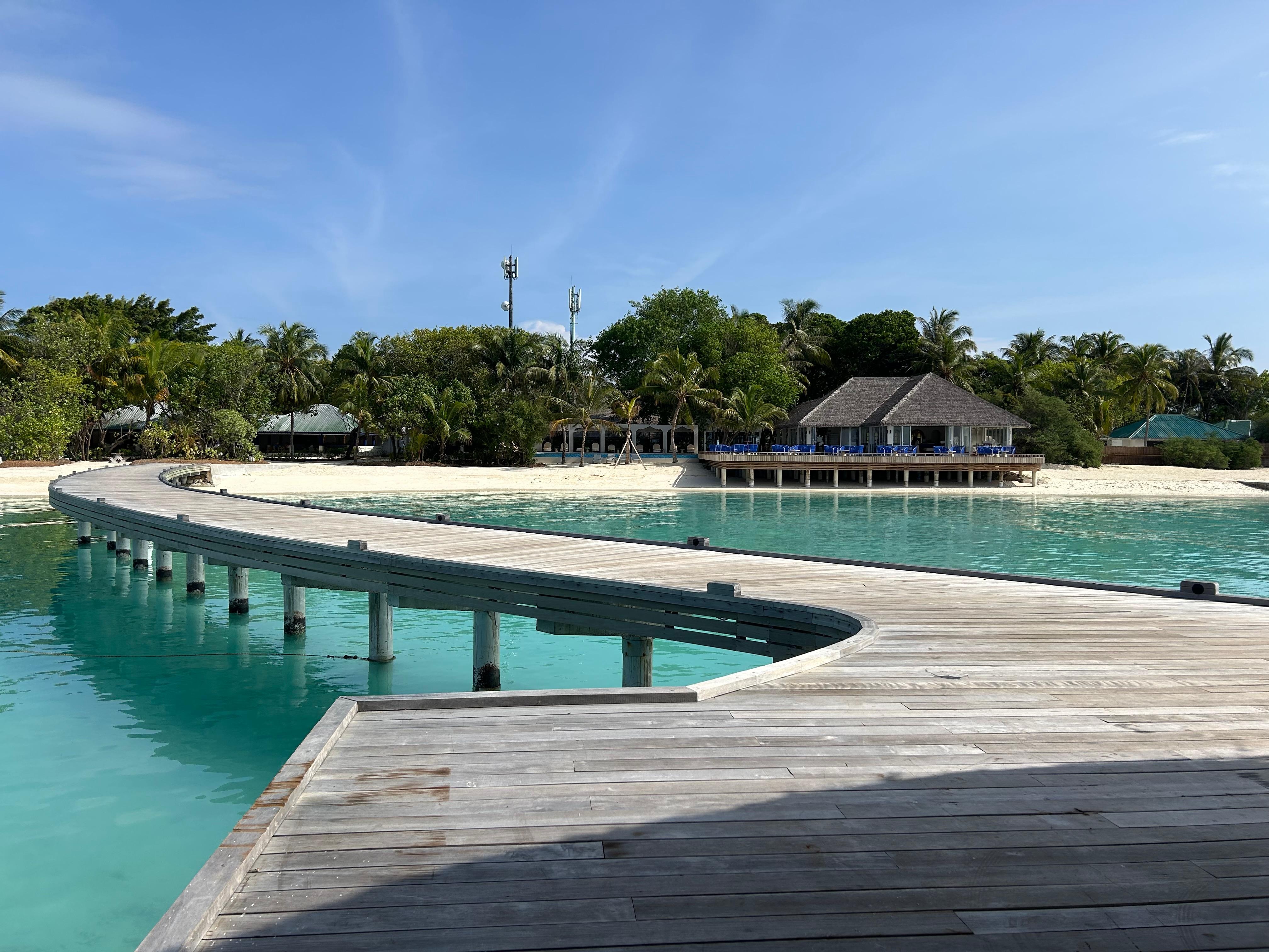 View from speedboat jetty 