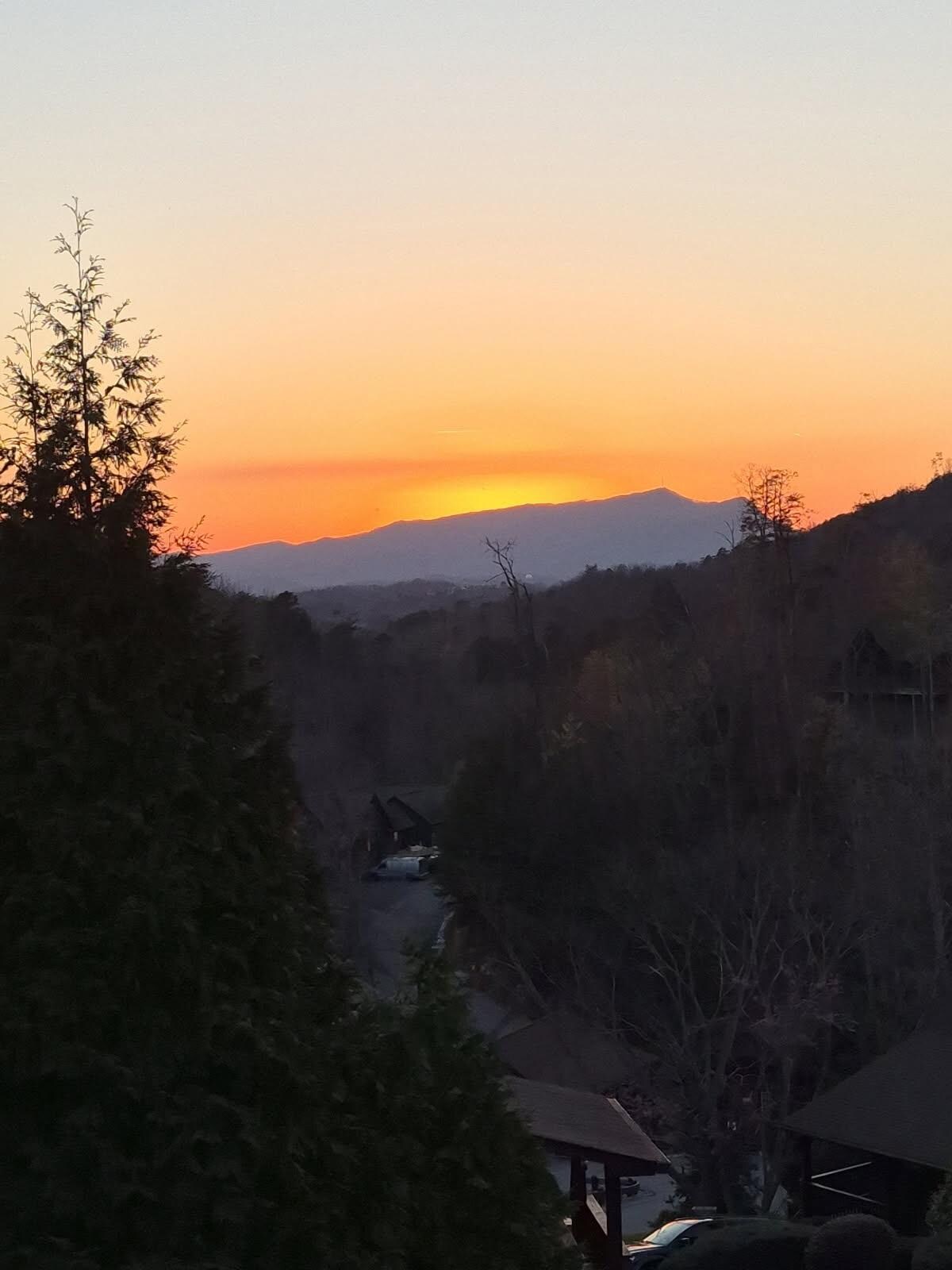 Beautiful sunsets from the deck 