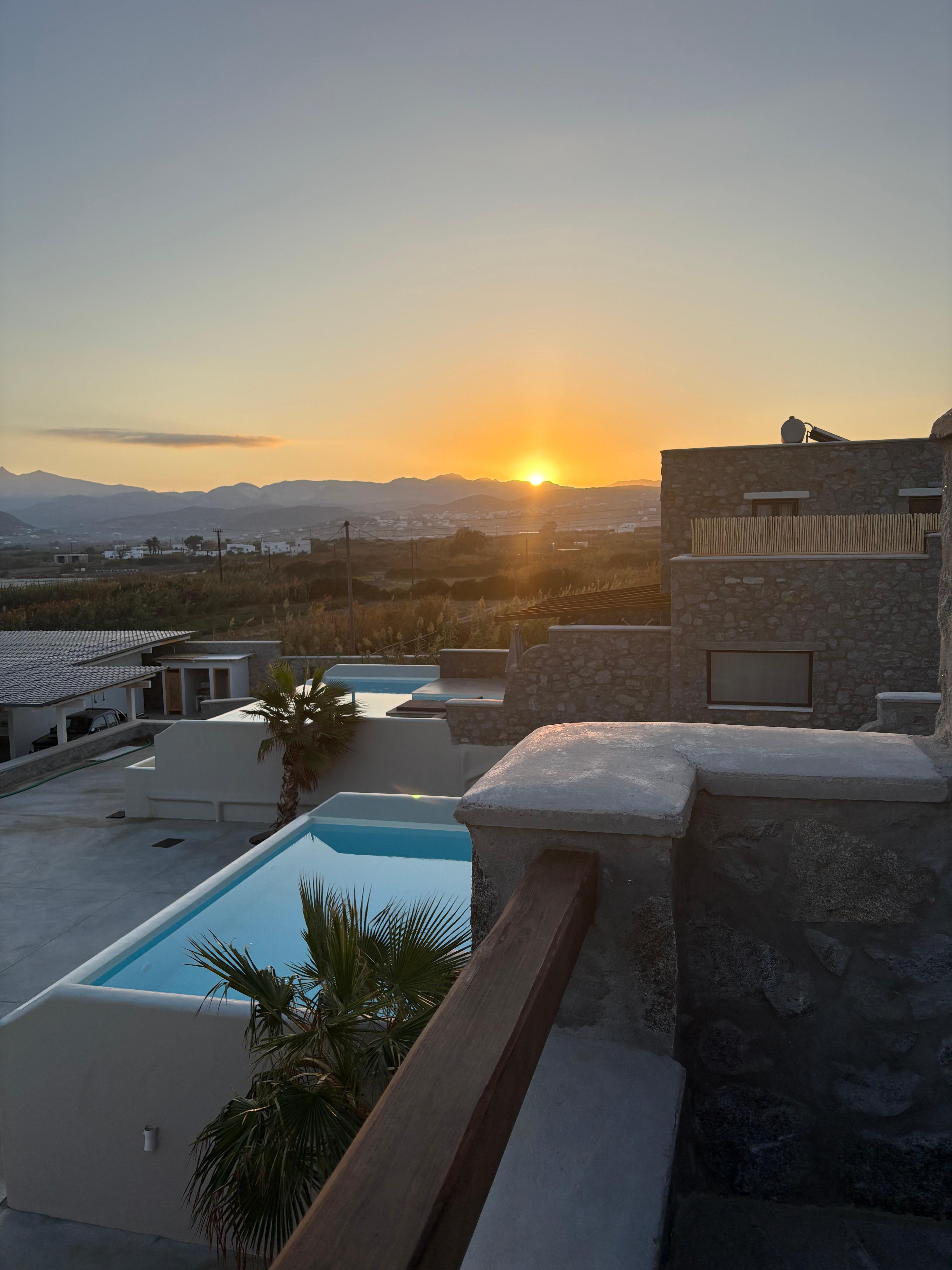 Sunrise from our balcony/pool area