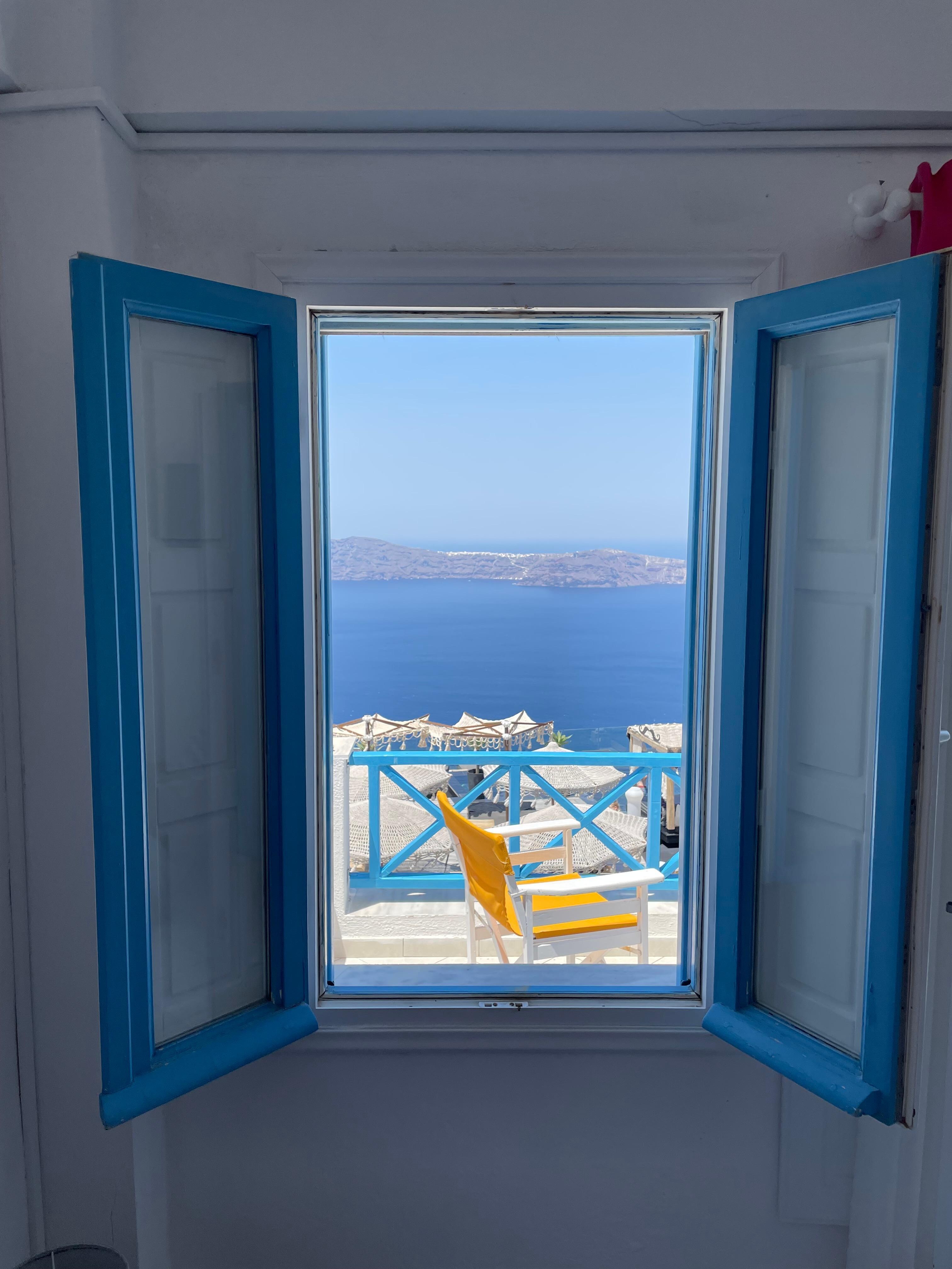 View through window