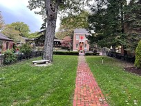 Looking towards the street in front of lodging.