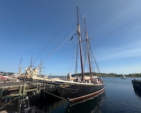 Bluenose II docked in Lunenburg, free on deck tours