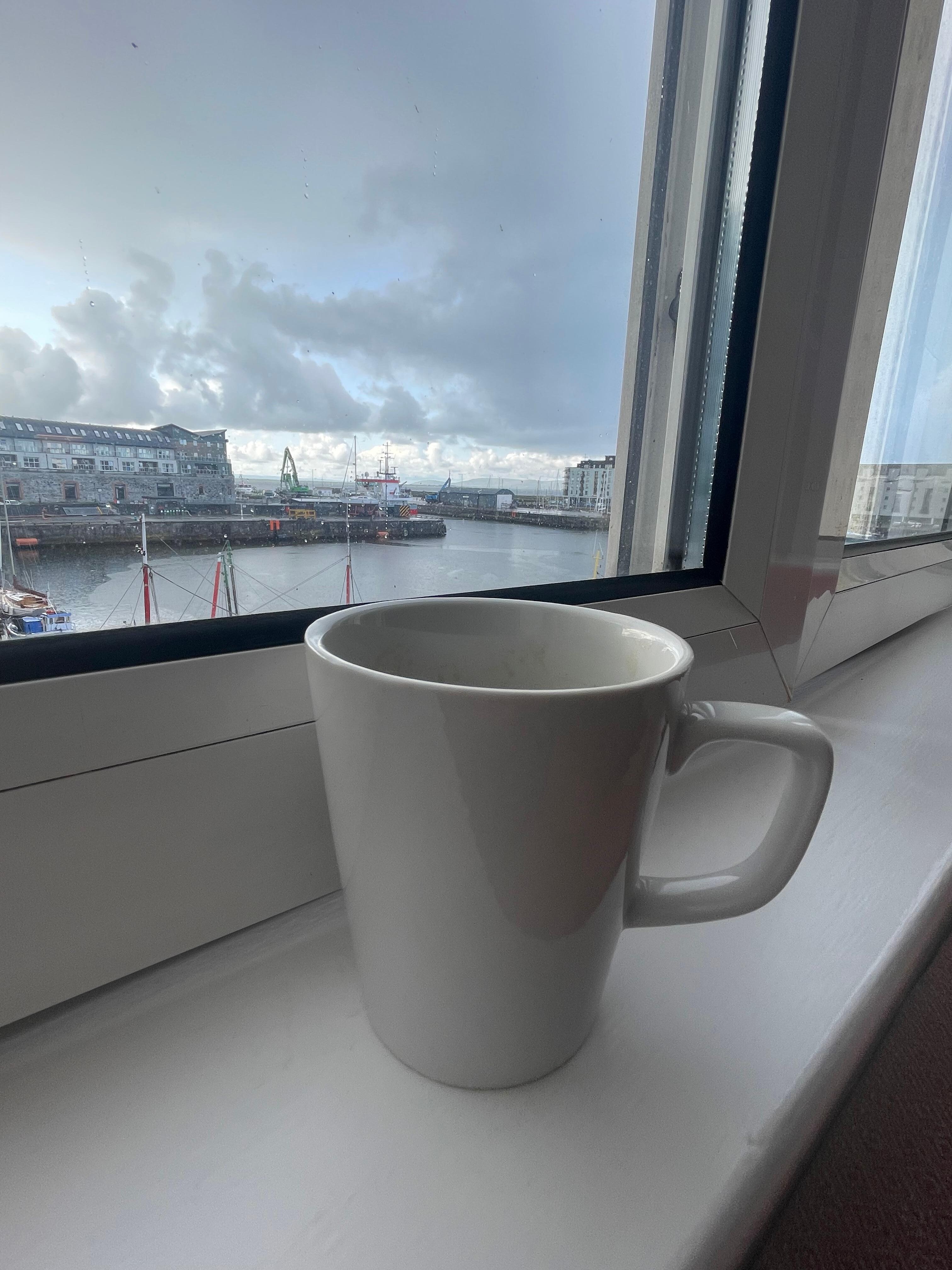 We didn't stay inside much but the morning coffee view was terrific!