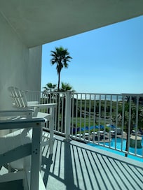 View from our room. You could see the waves from our bed.