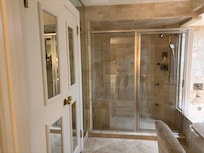 Closet and shower
