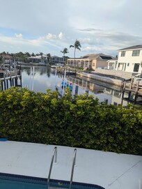 Canal view from upper lanai