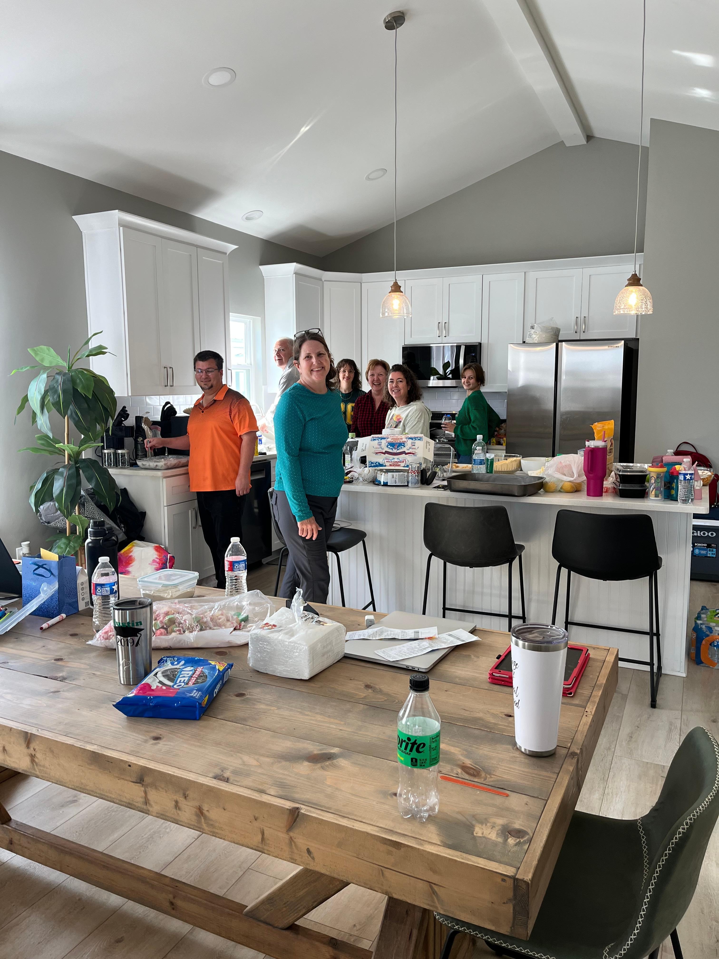 Hanging out in one of the kitchens