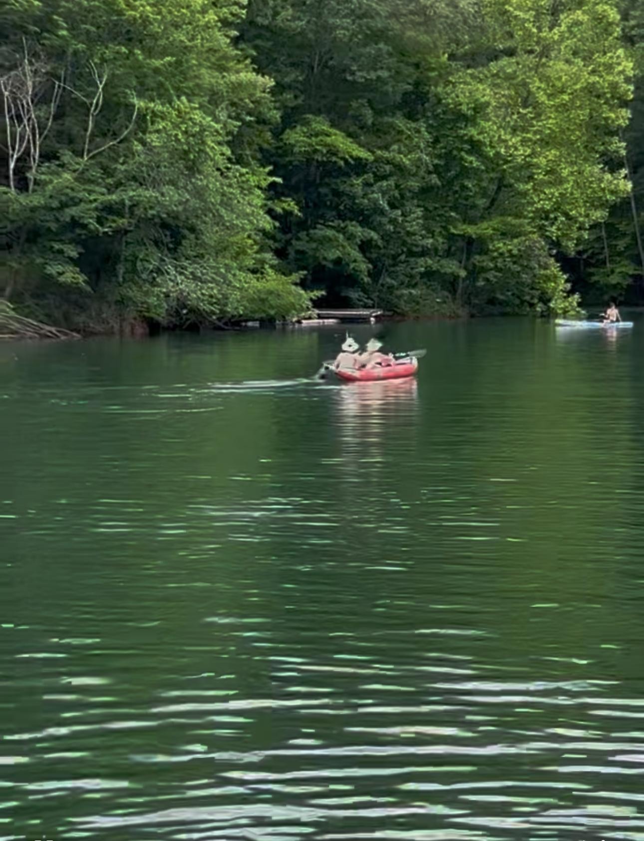 Kayaking in the channel