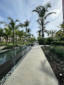 Walking to the beach
