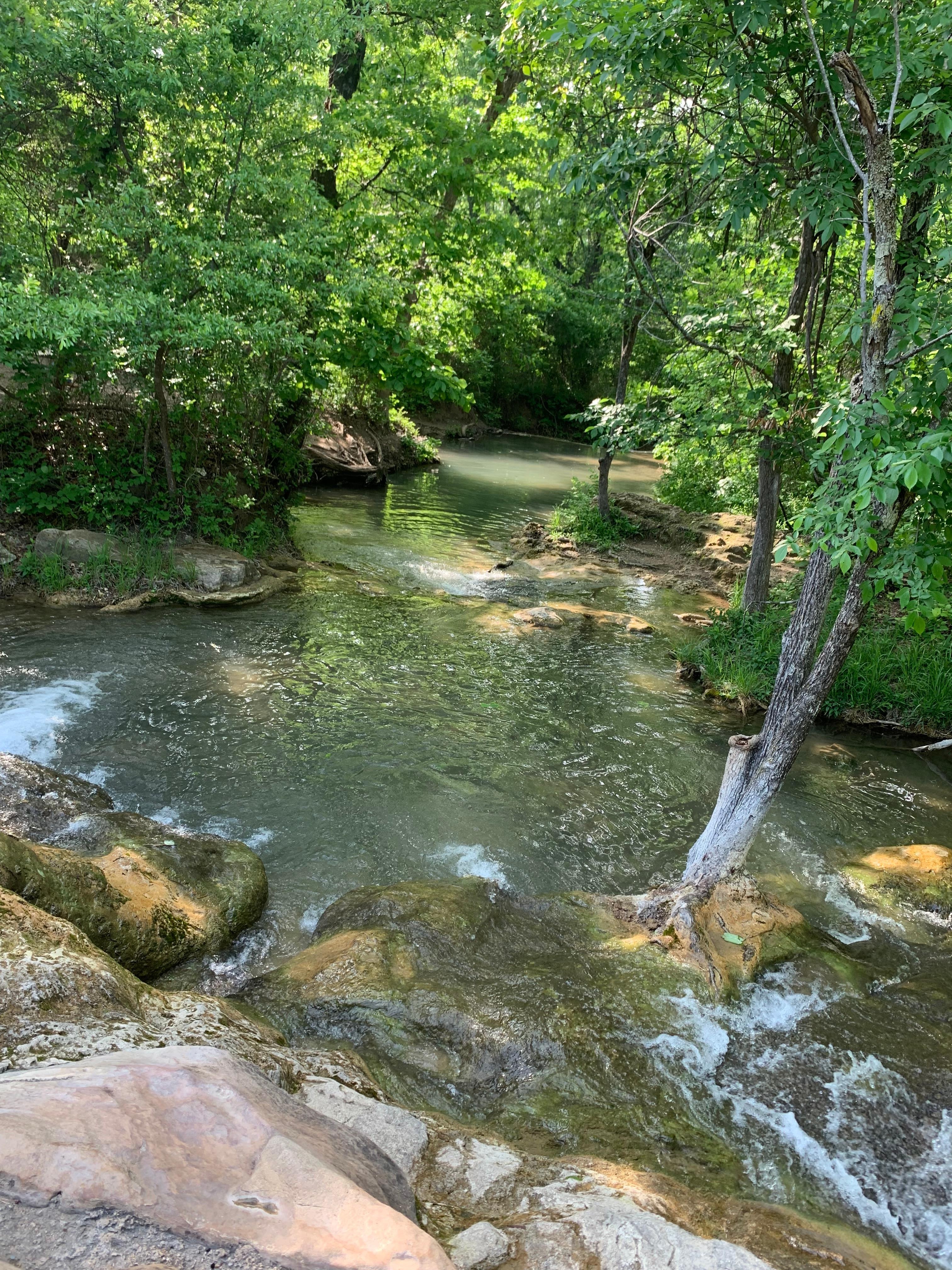 Creek in the  Chickasaw national recreational area 