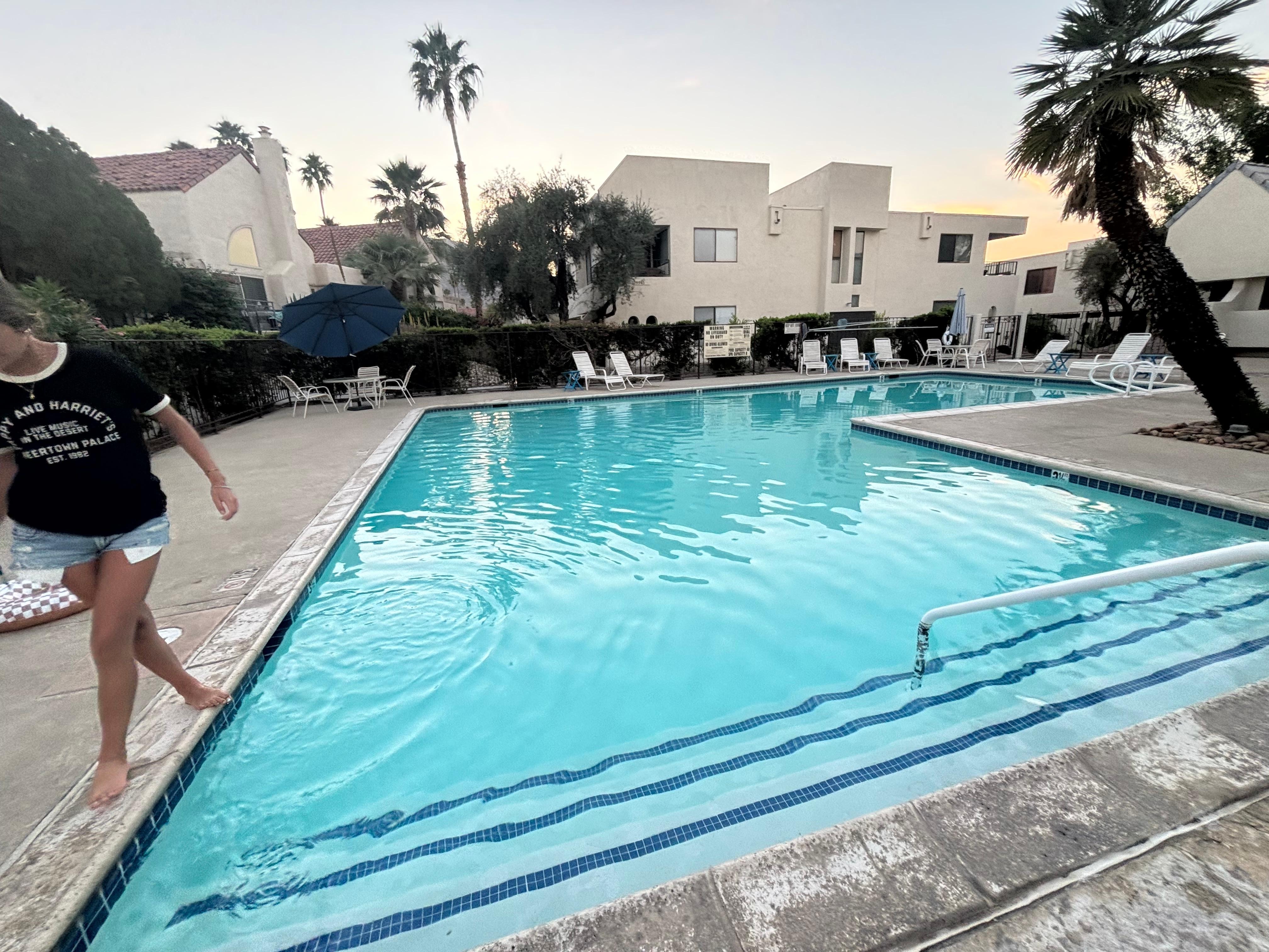 We had the pool all to ourselves most days! We packed floaties and pool towels from home. Although the suite did have a basket of pool towels to use. 