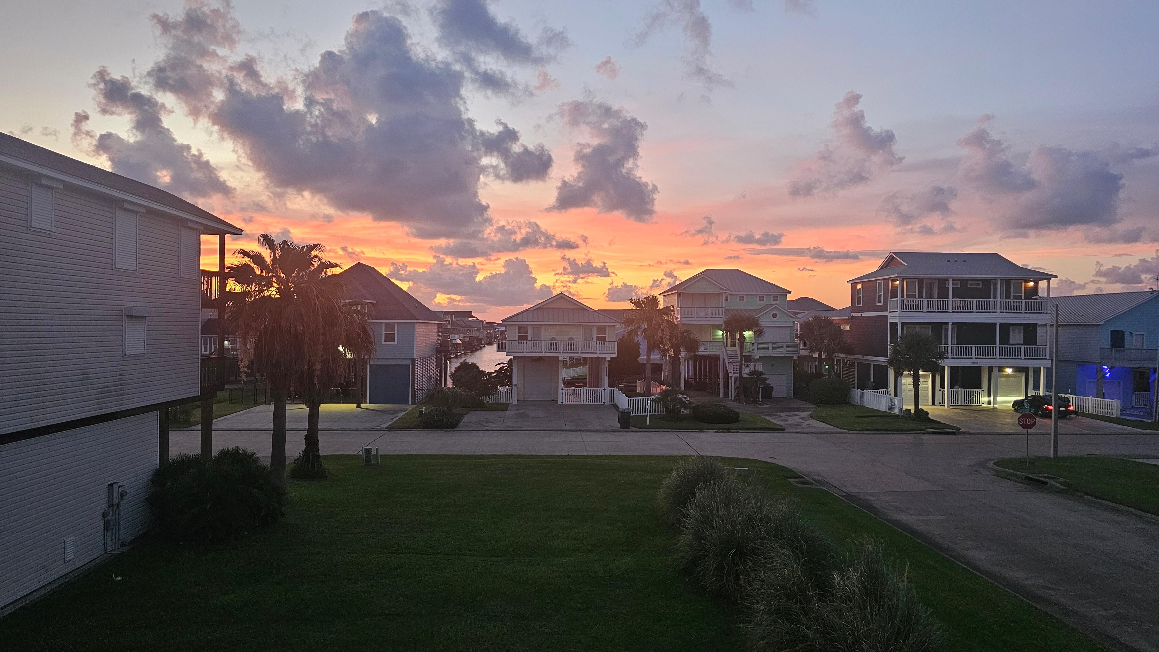 Sunset on the West side.