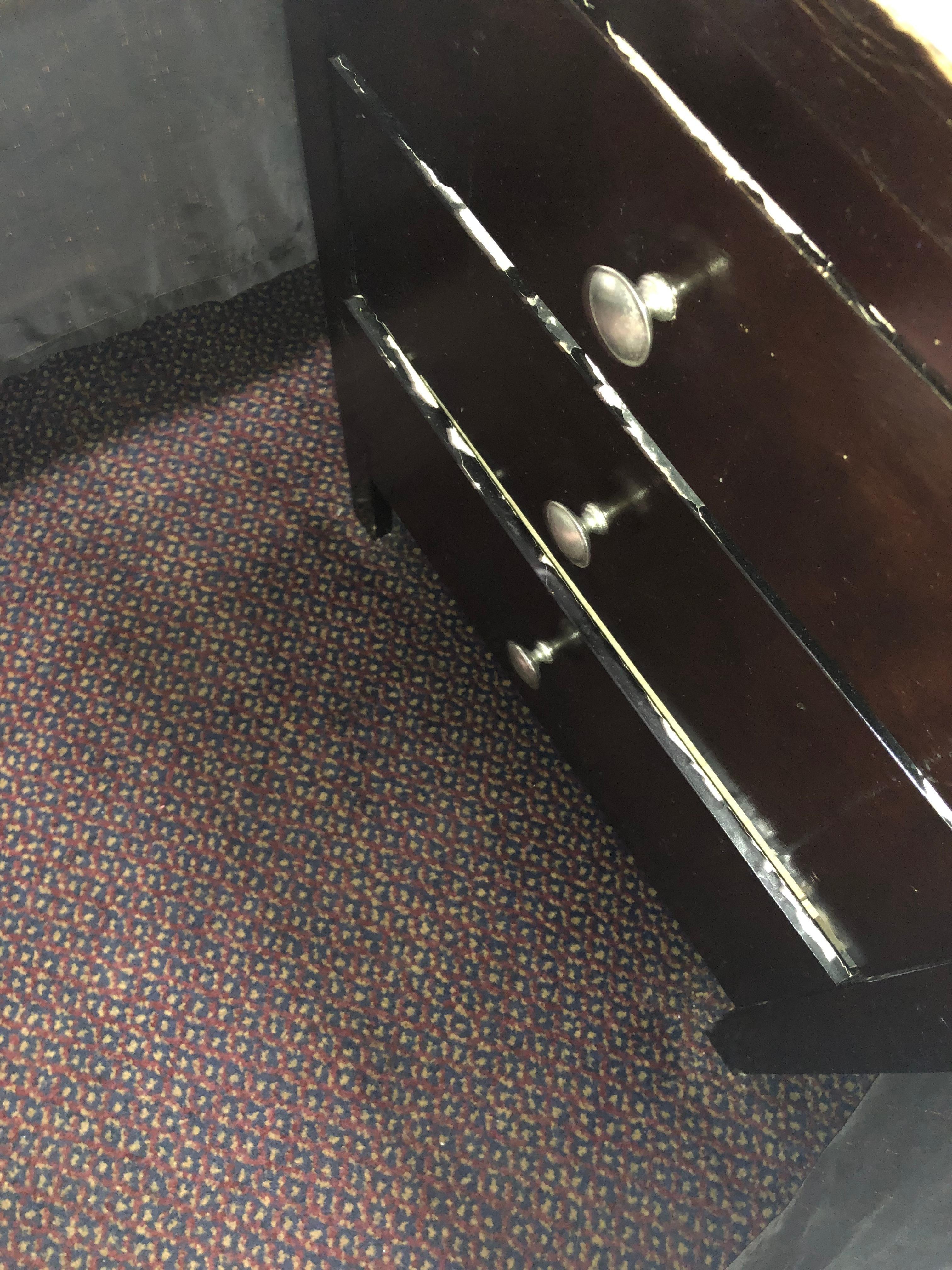 Badly scuffed furniture 