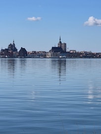 Blick von Altefähr nach Stralsund