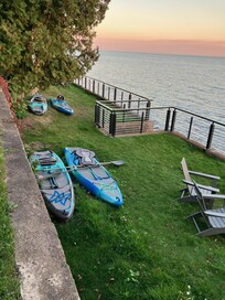 Kayaks.