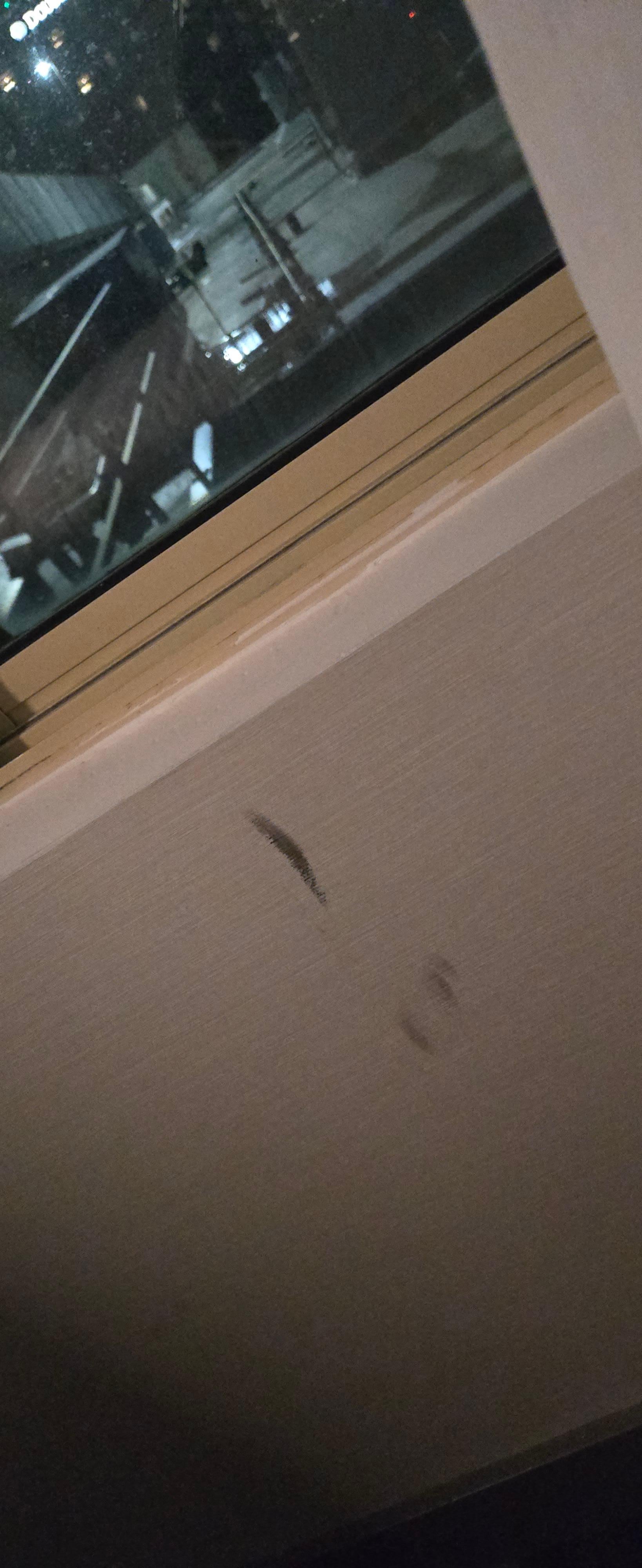 Dirt and marks on the walls