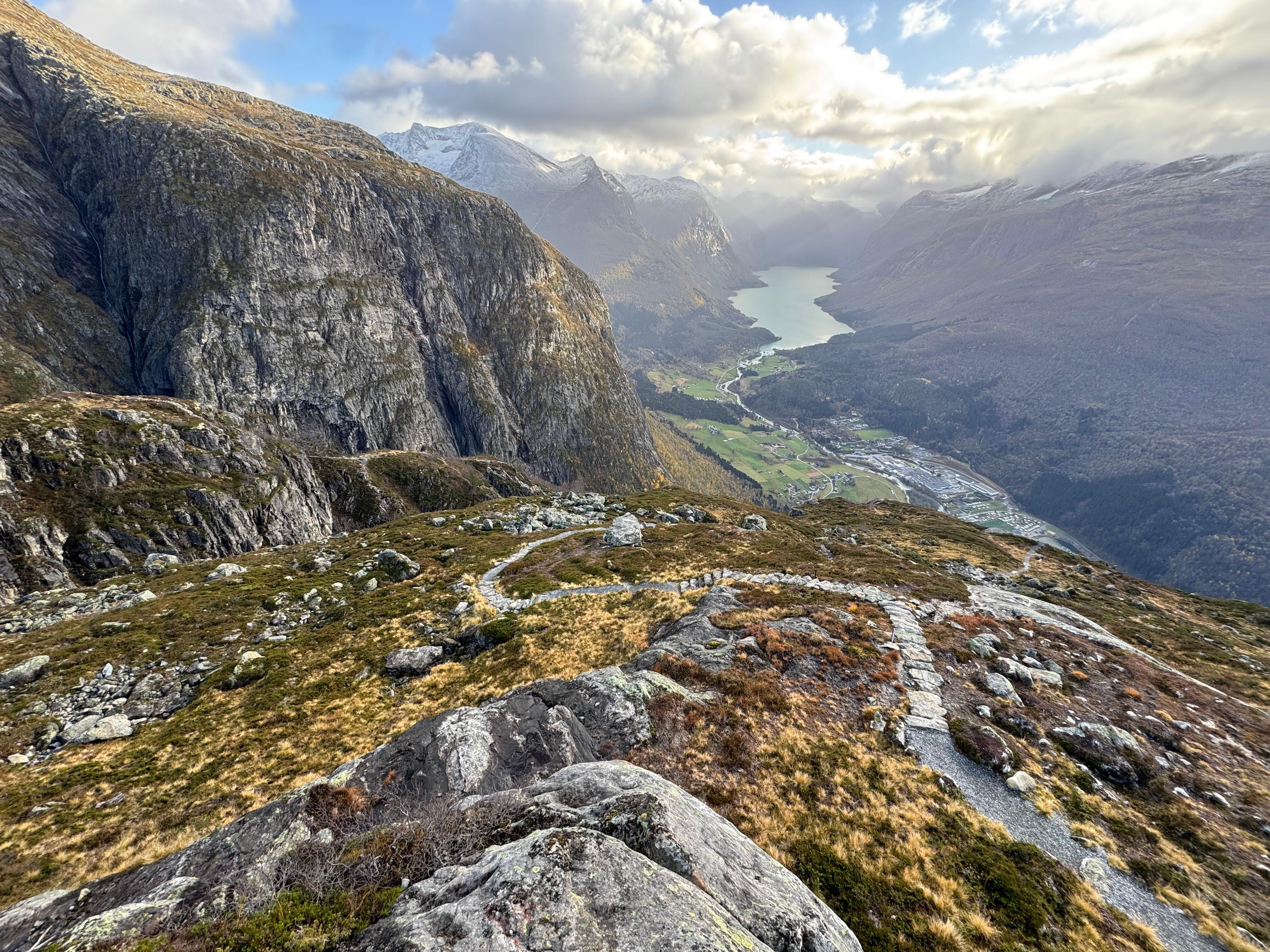 While hiking in Loen. 