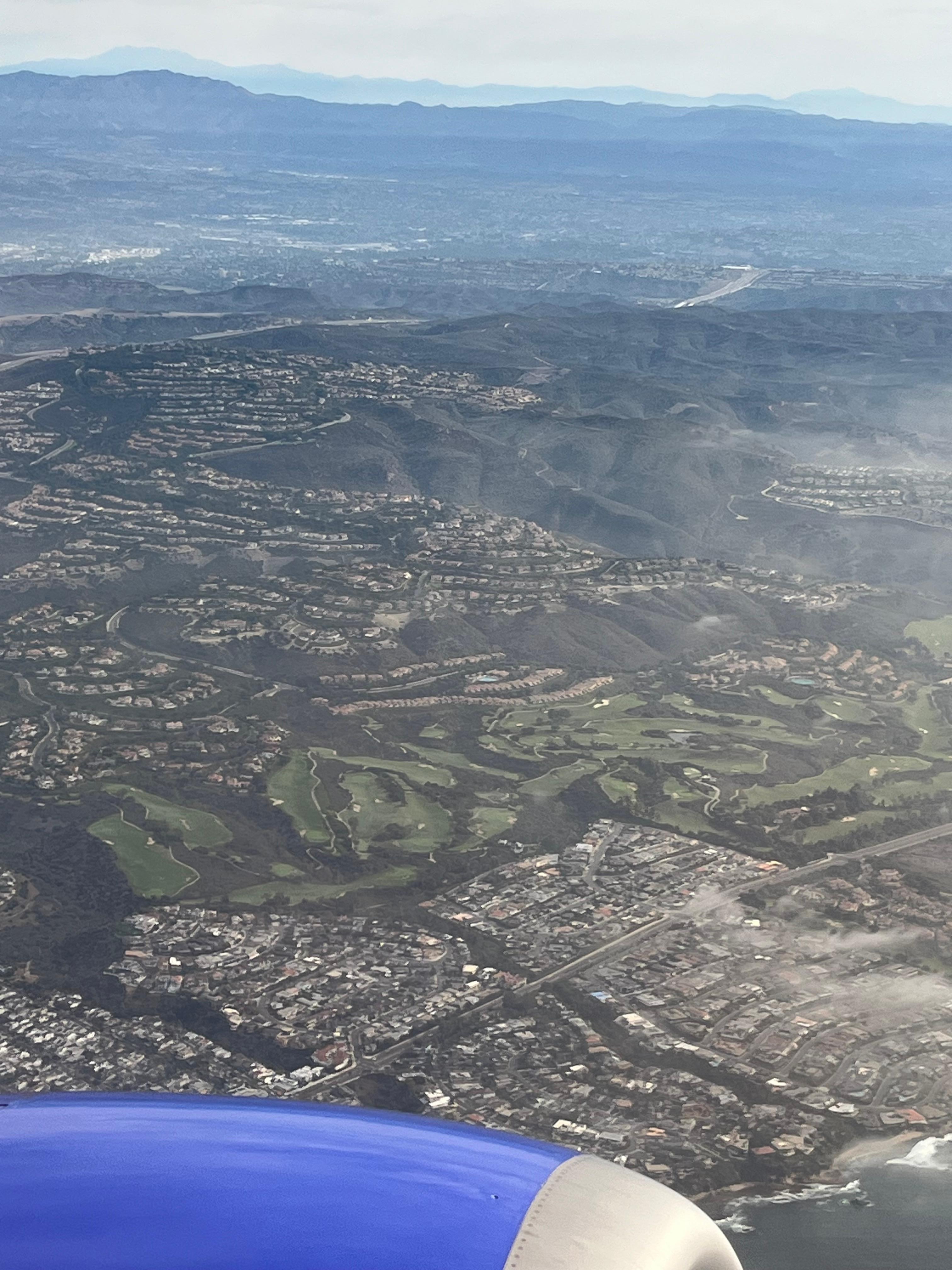 The resort from the air