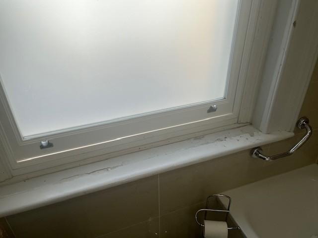 water damage bathroom