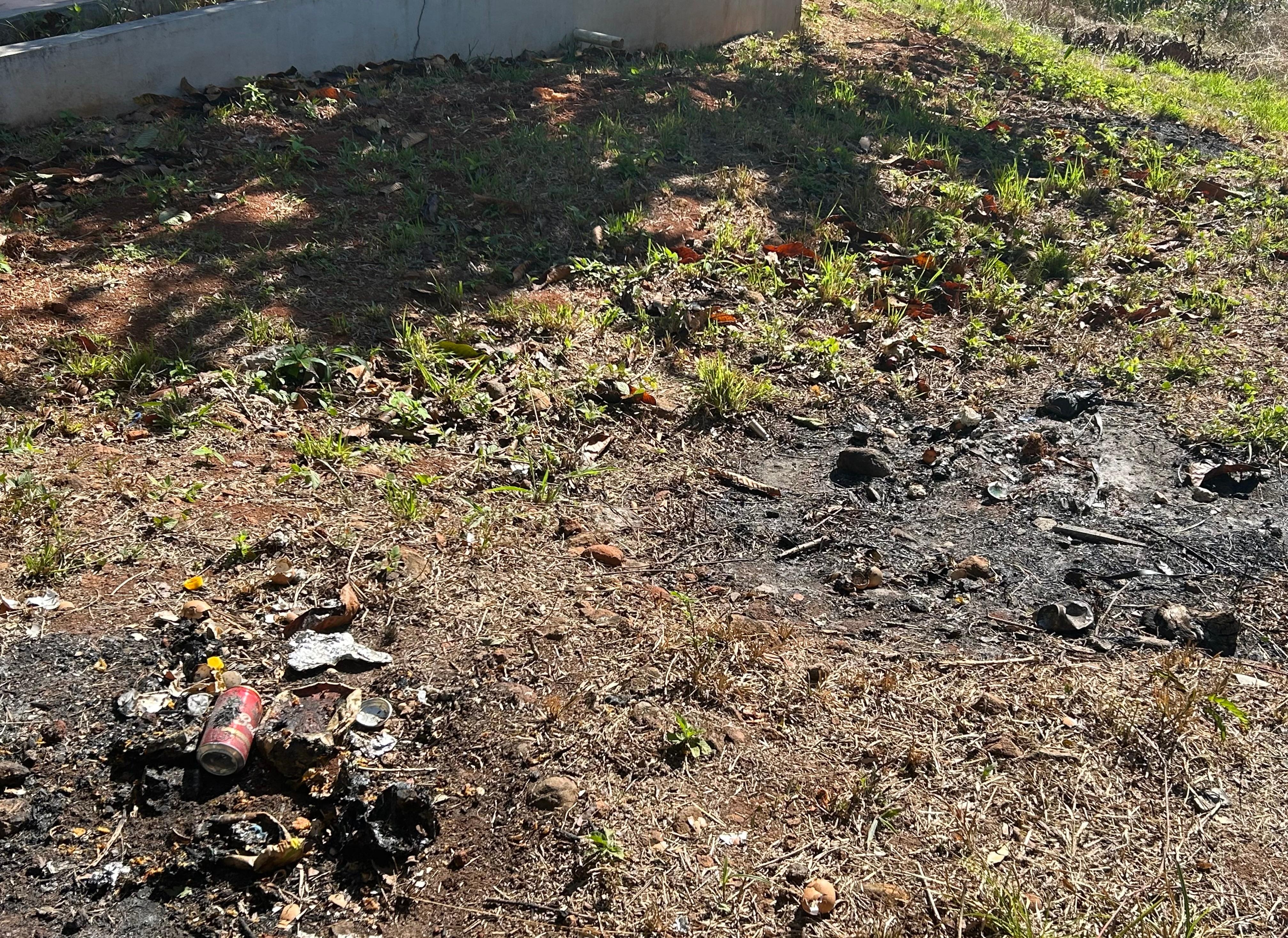 Müllverbrennung an vielen Stellen 3 Meter nahe