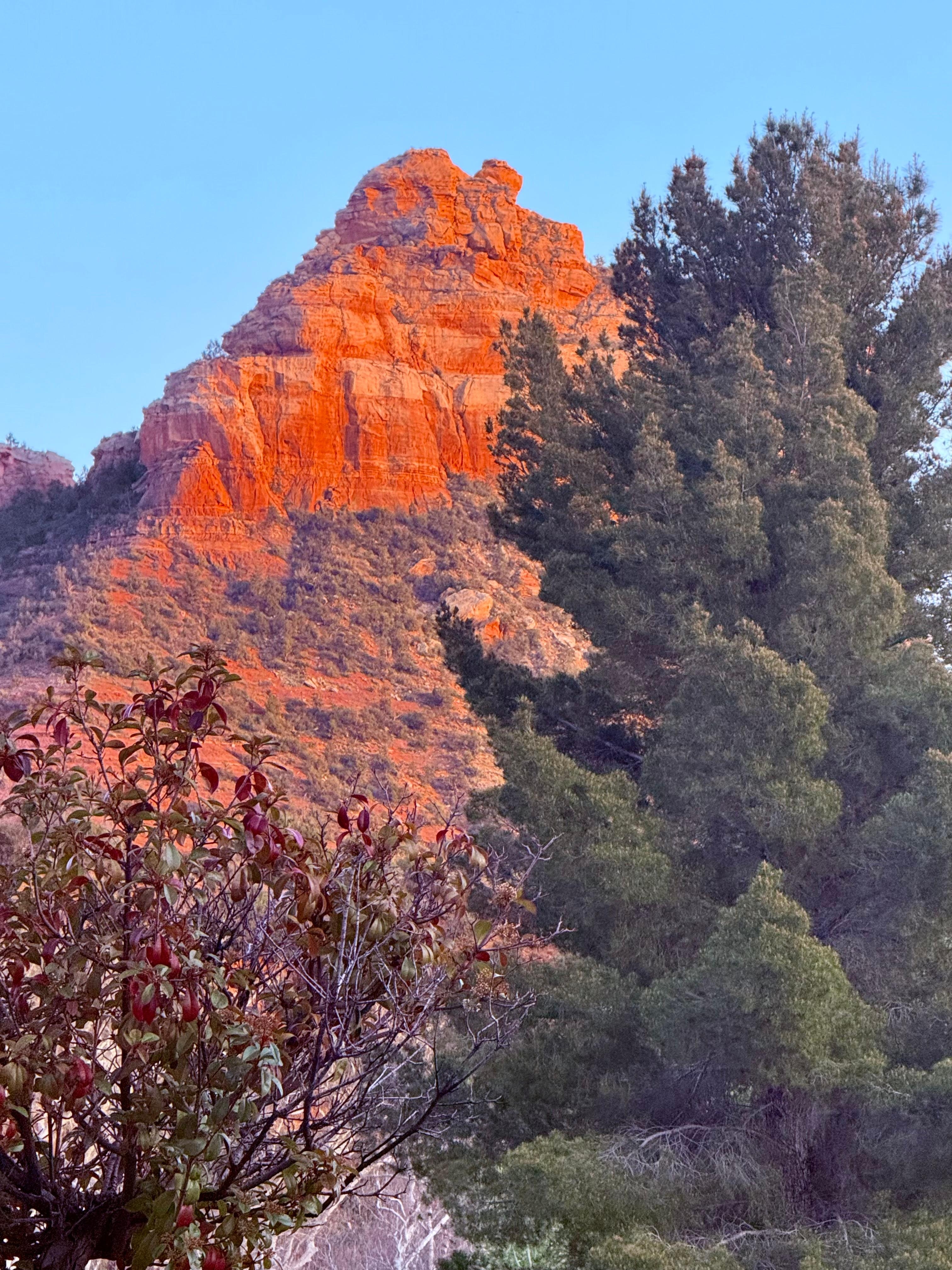 Beginning of sunset. 