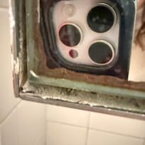 Filth all over the bathroom