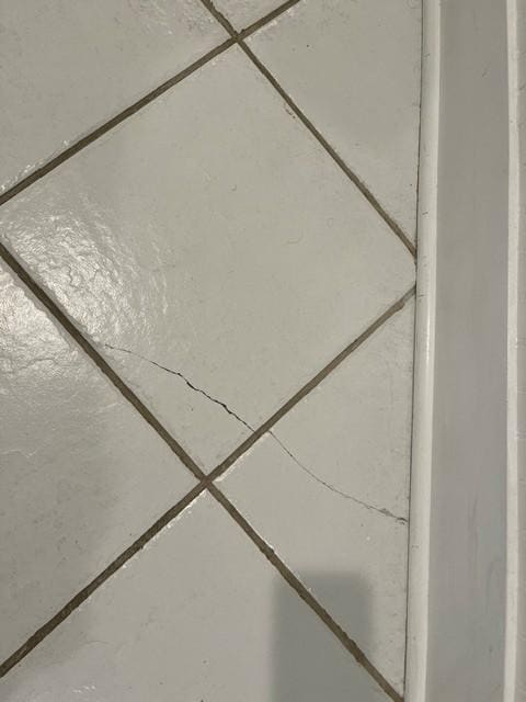 Cracked tiles