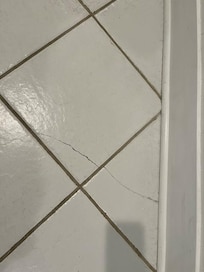 Cracked tiles
