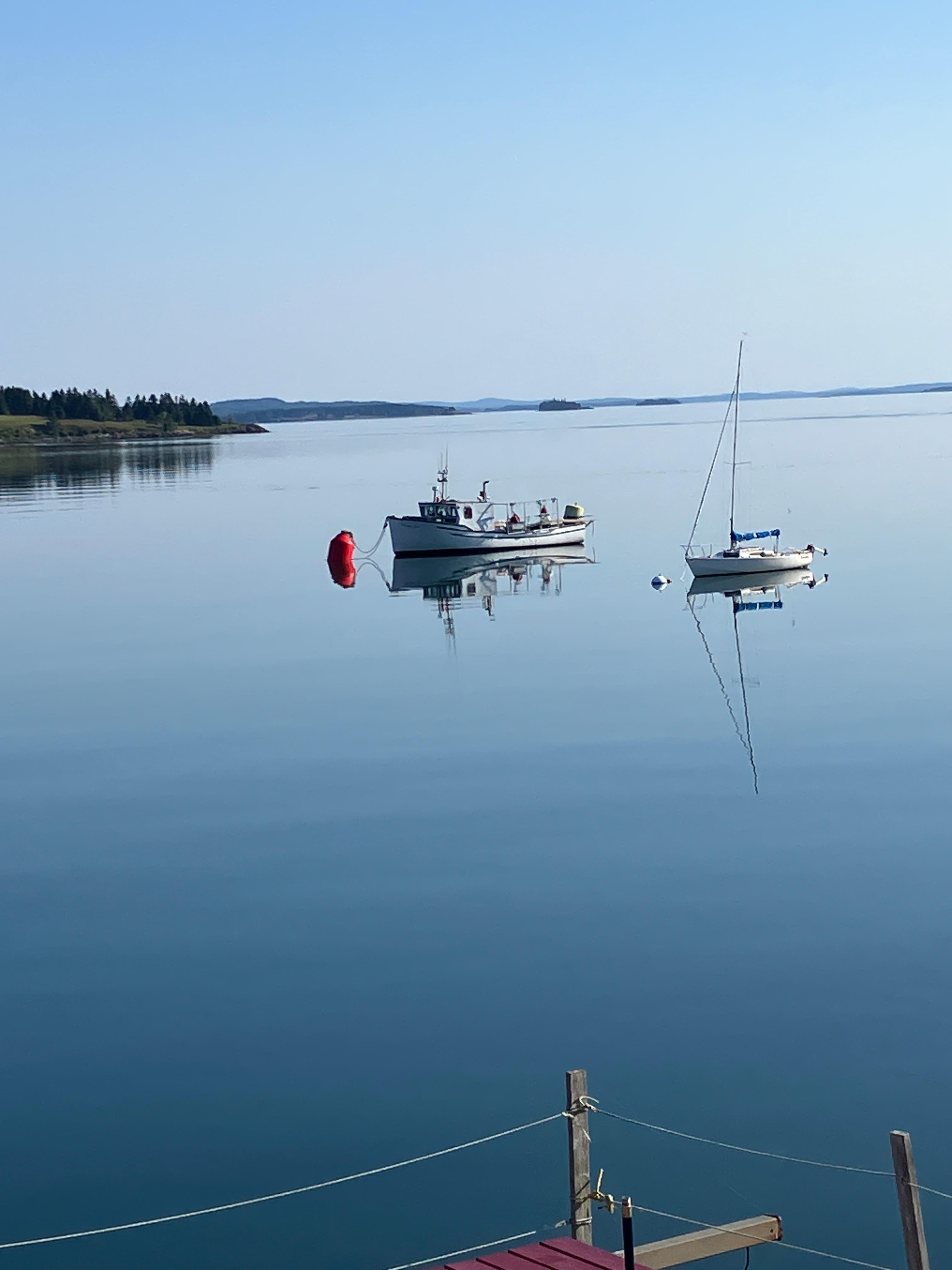 Breakfast view from The Wharf restaurant