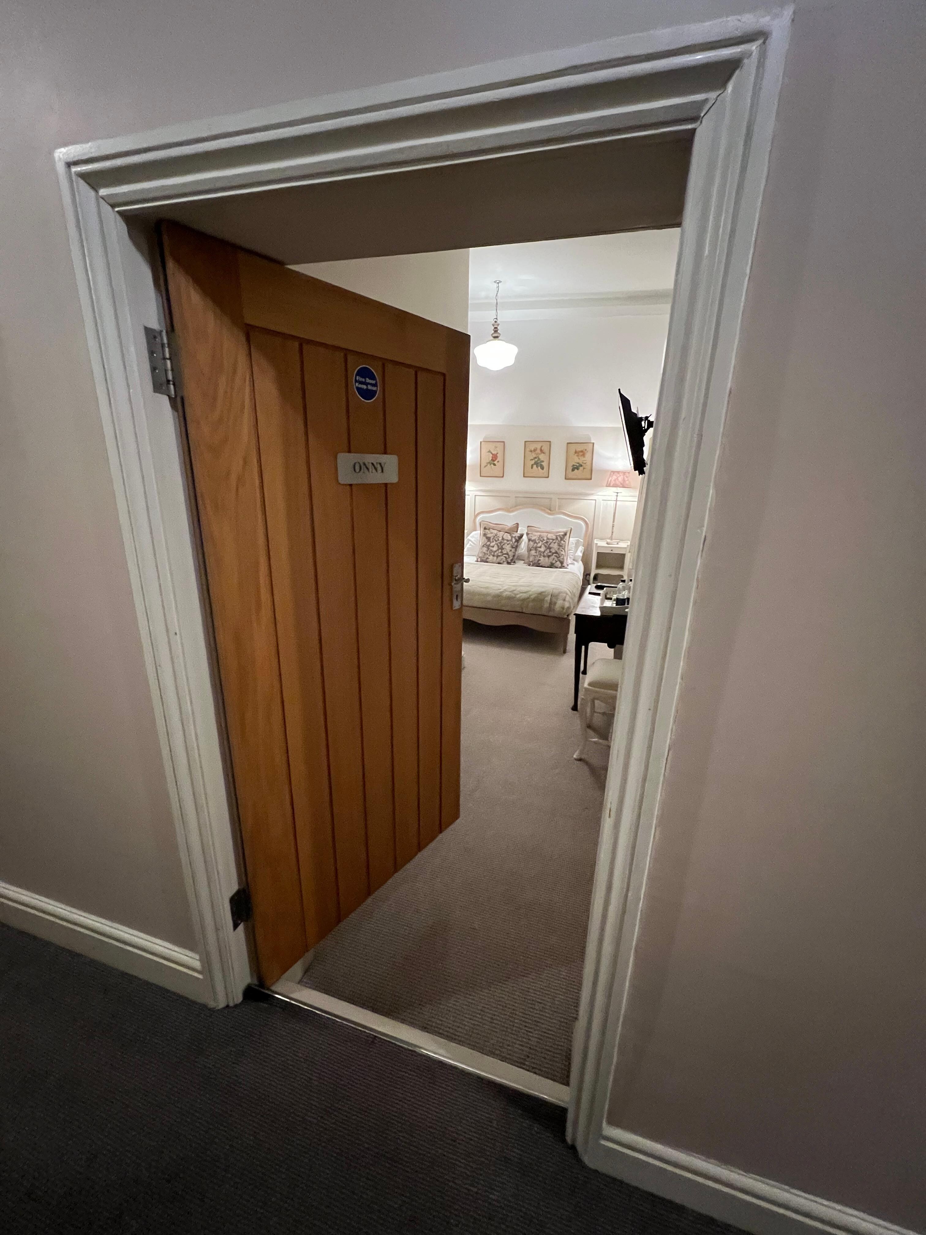 Small doorway to my room - very quaint! 