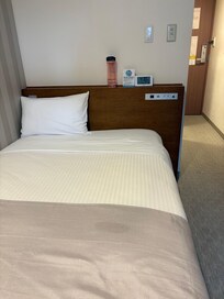 Bed comfortable. Narrower than North America twin bed.