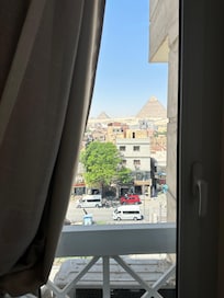 Every room was sold out but the small view from the window was beautiful!