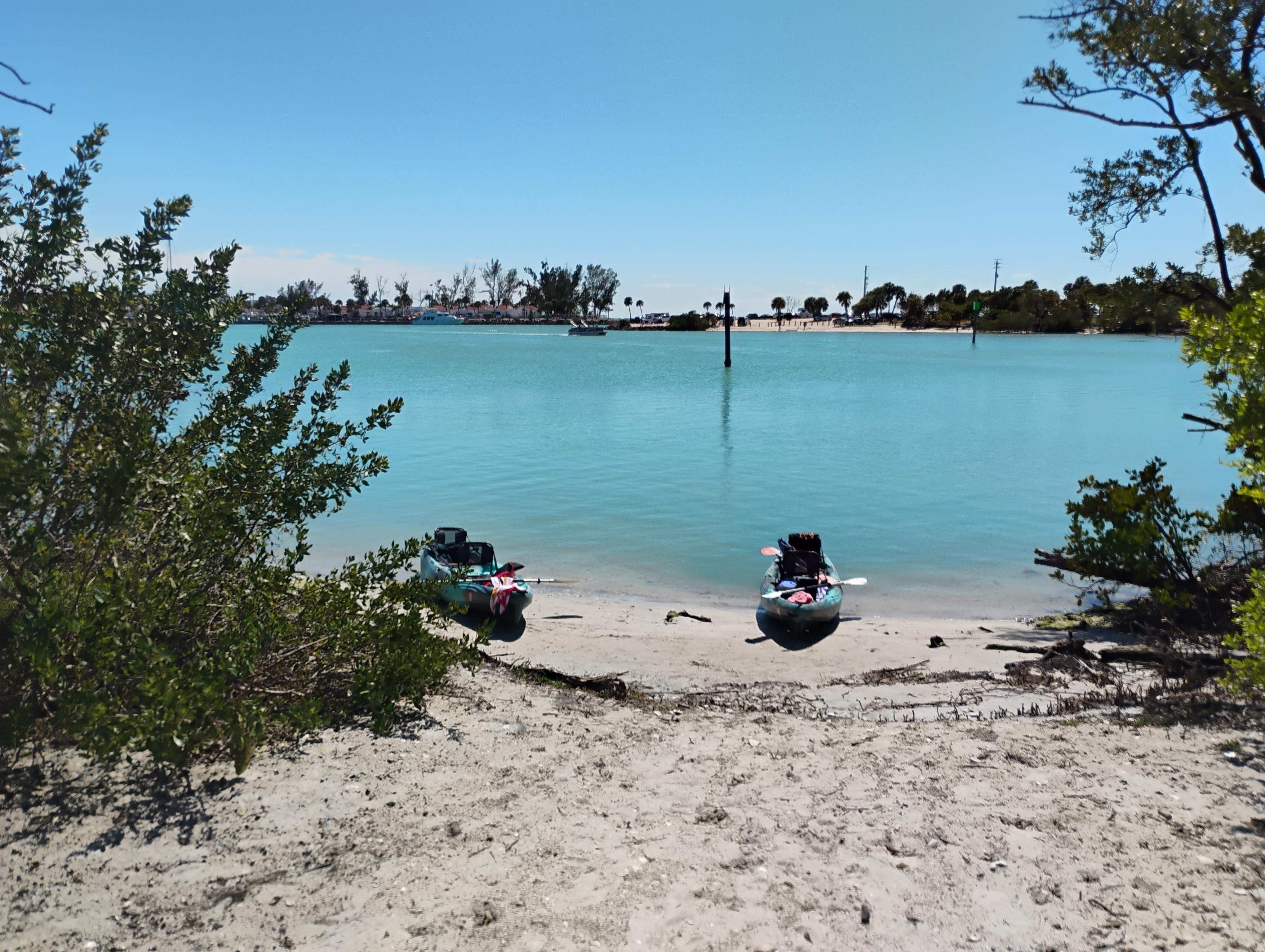 Kayaking at nearby North Jetty in Venice