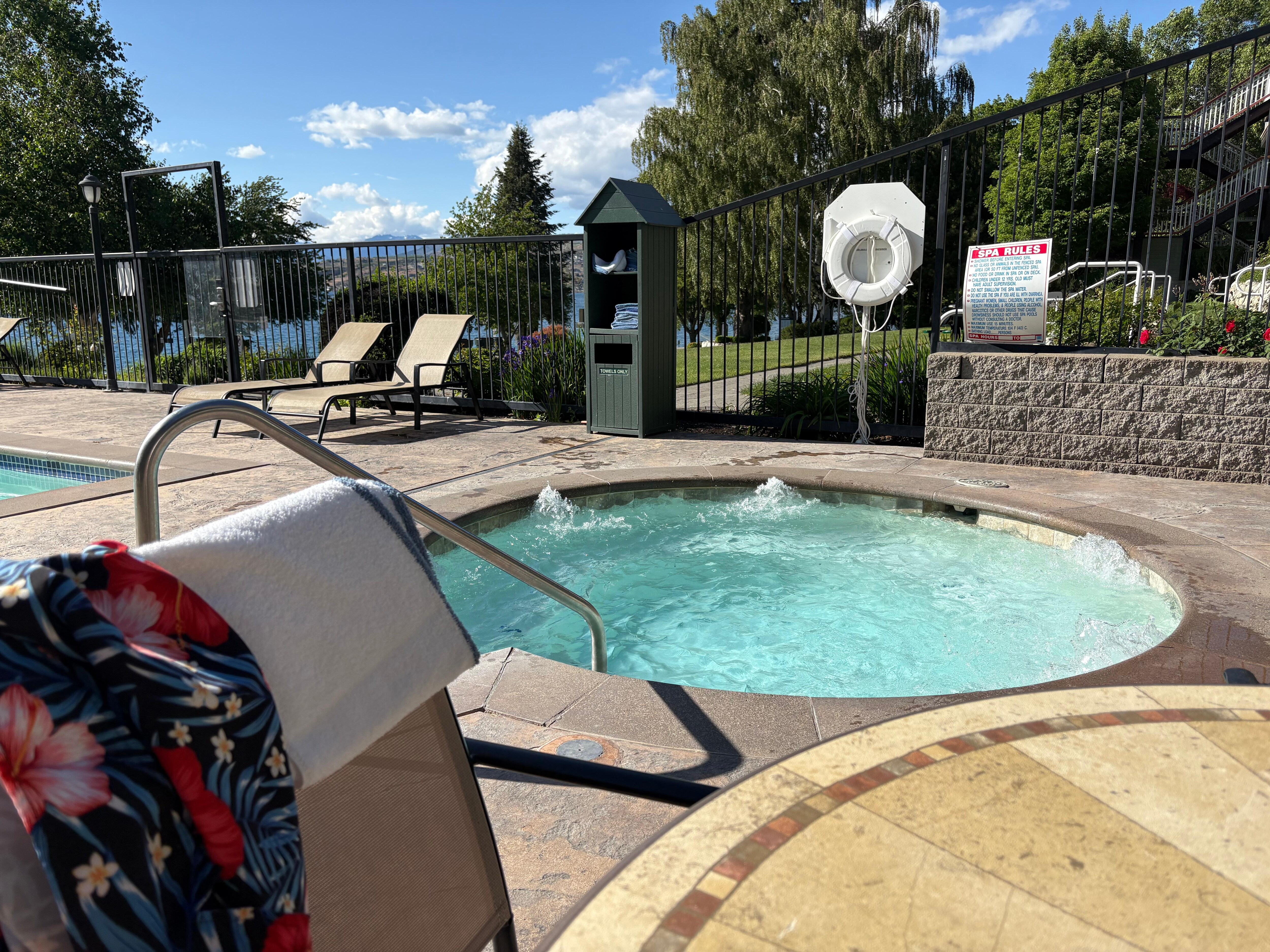 Outdoor hot tub