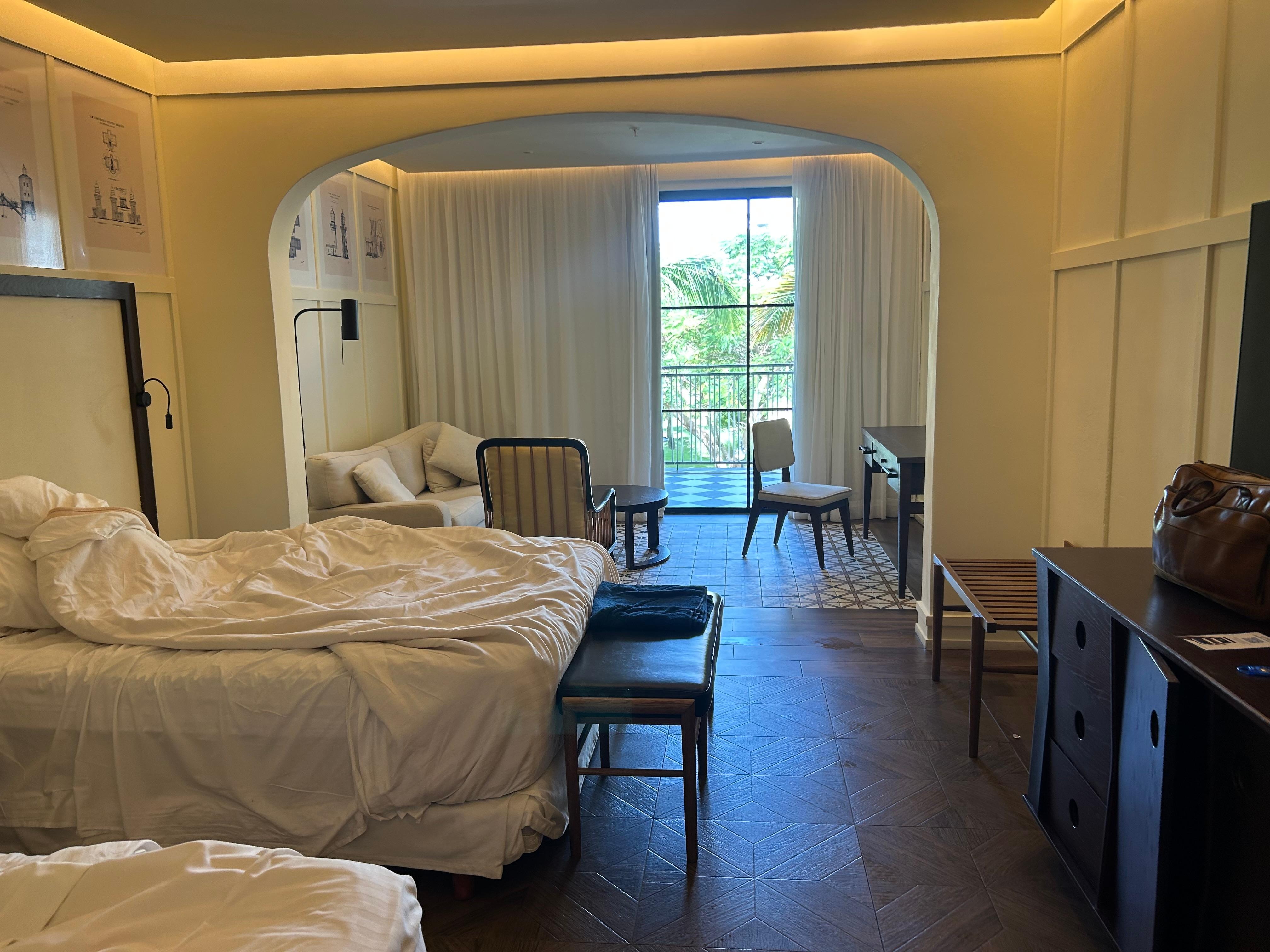 Junior garden view room- 2 queen beds and a sleeper sofa