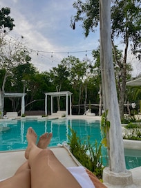 One of the pools