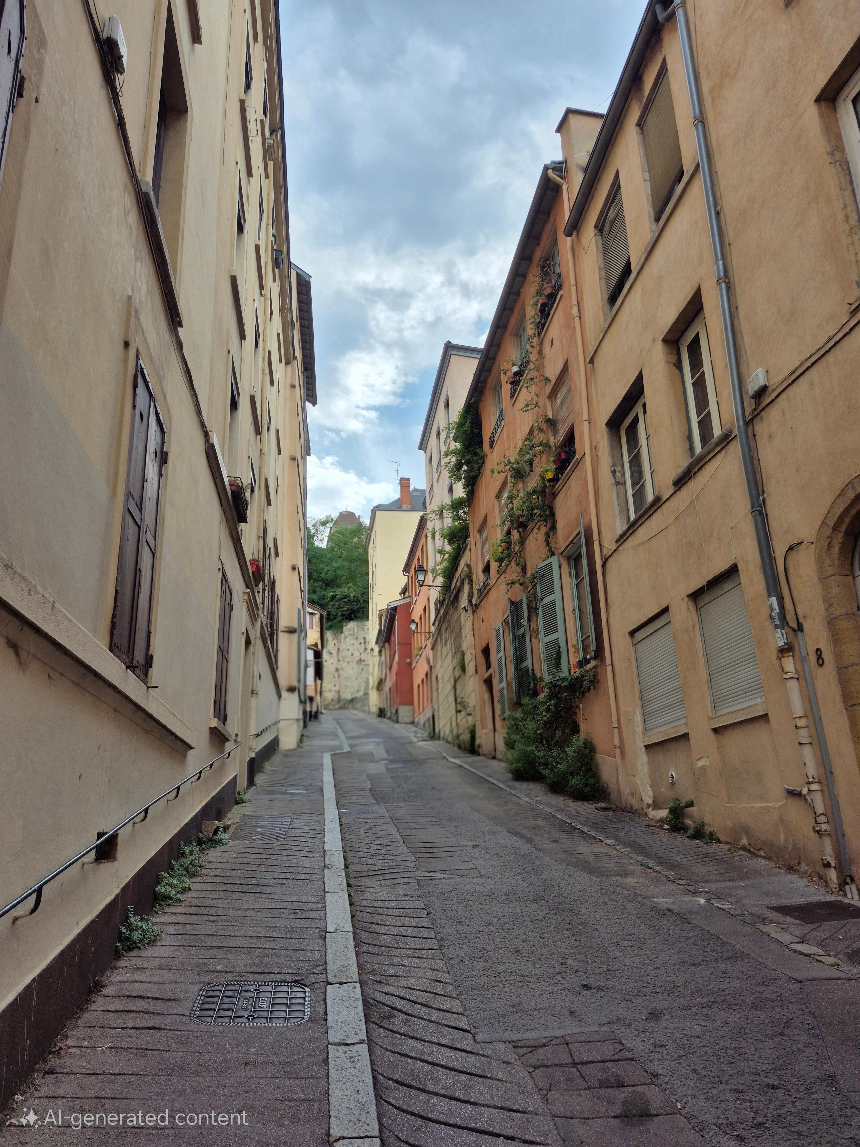 Hill climb up to Chez Sylvie 