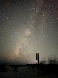 Milky Way galaxy from the beach