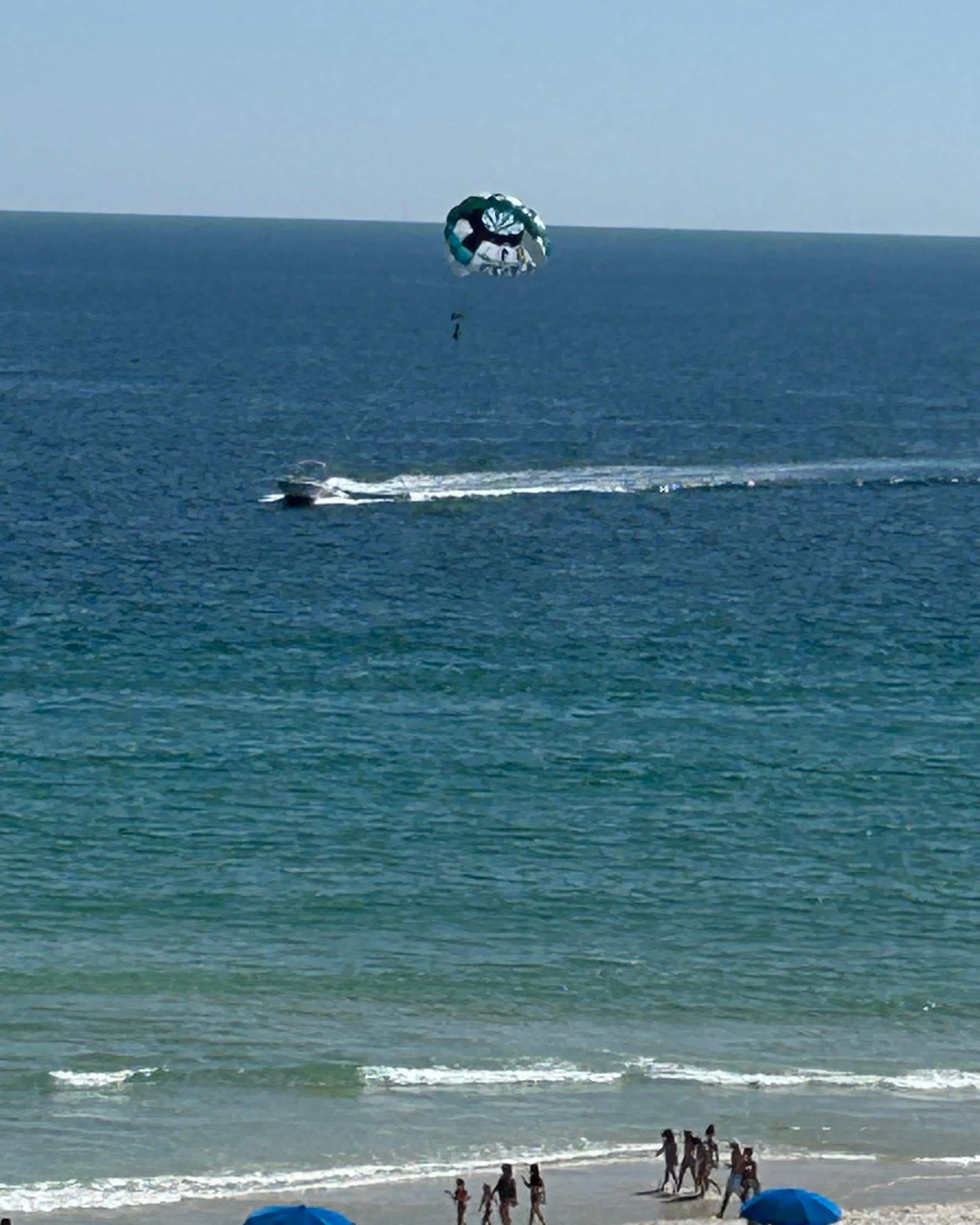 Parasailing a popular activity