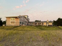 Oceanfront home looking back from the dunes.