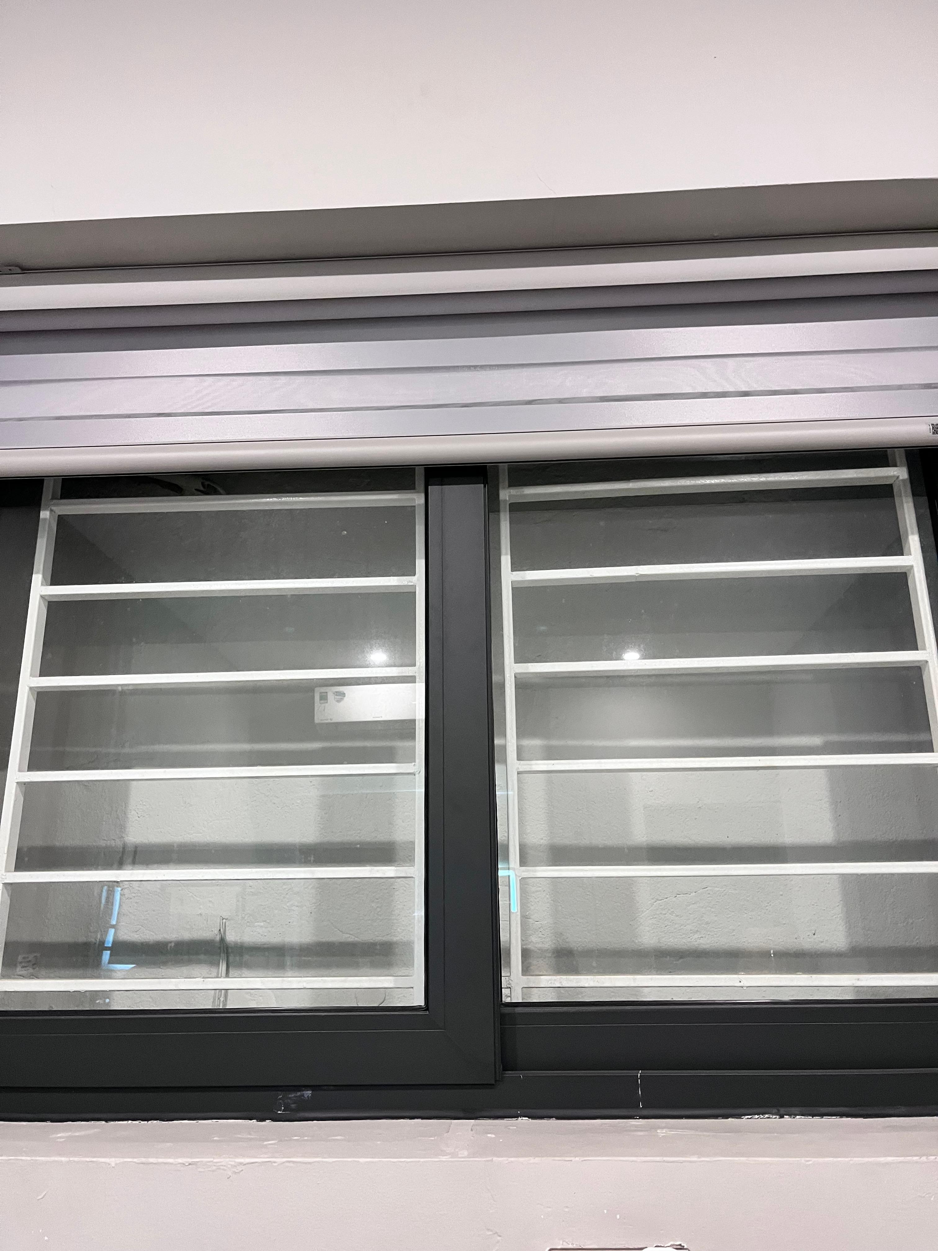 Window opens to a solid wall