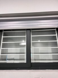 Window opens to a solid wall