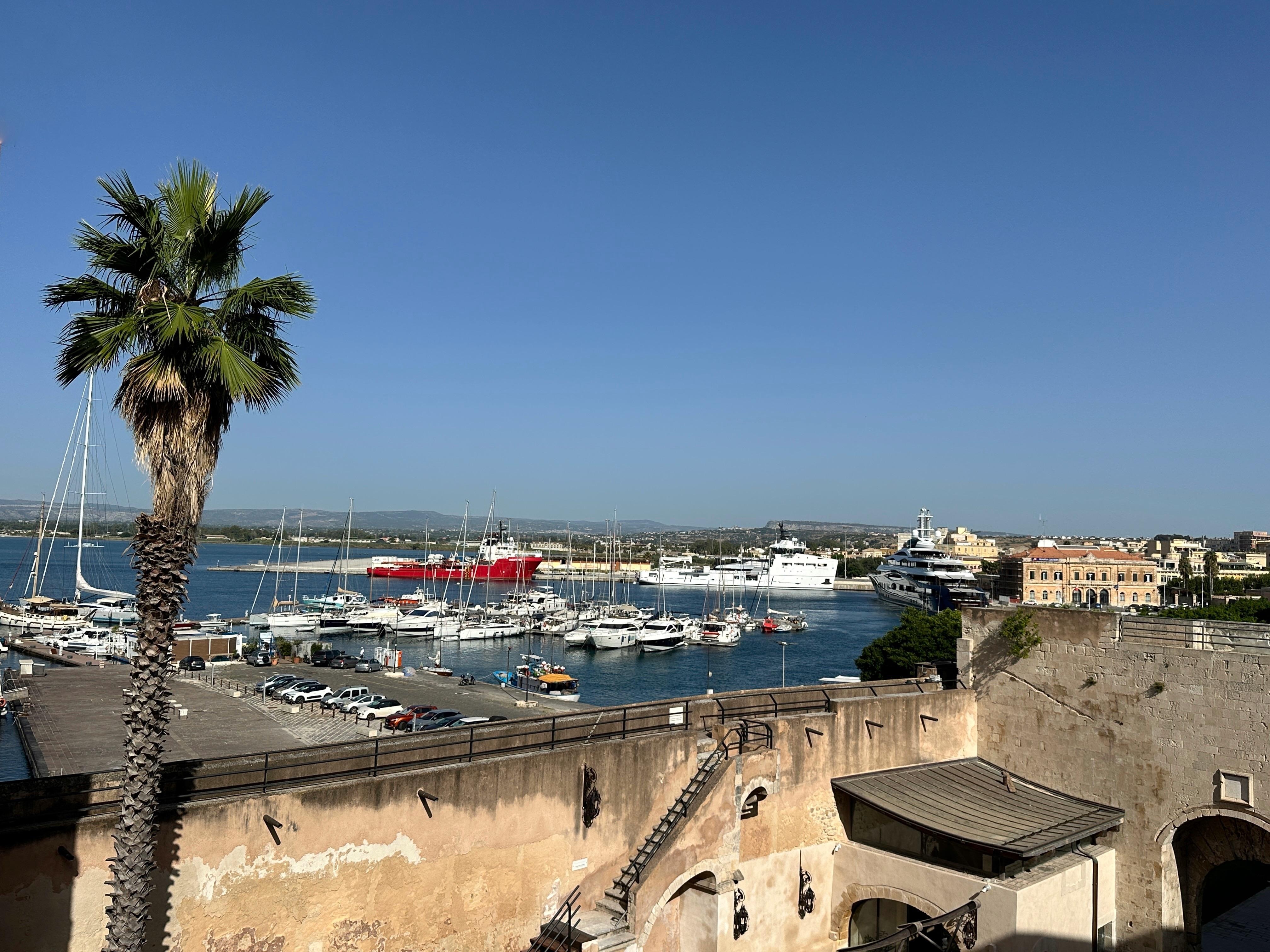 View from the roof terrace 